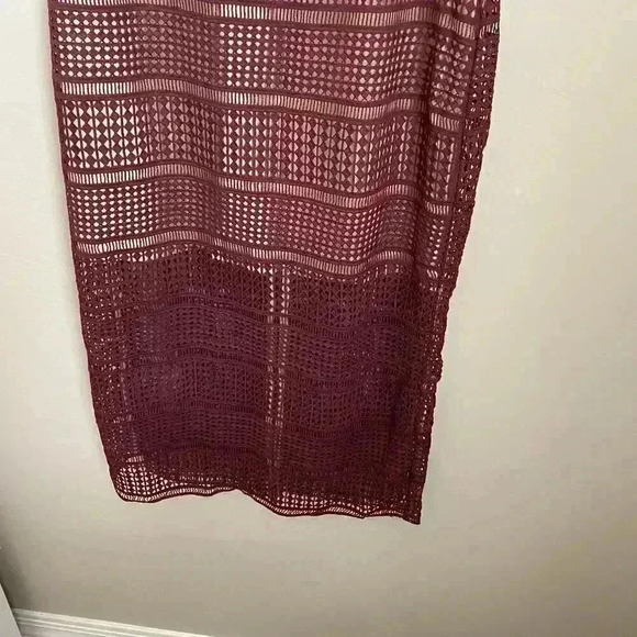 Keepsake‎ Sweet Nothing Burgundy Lace Midi Dress - Picture 7 of 16